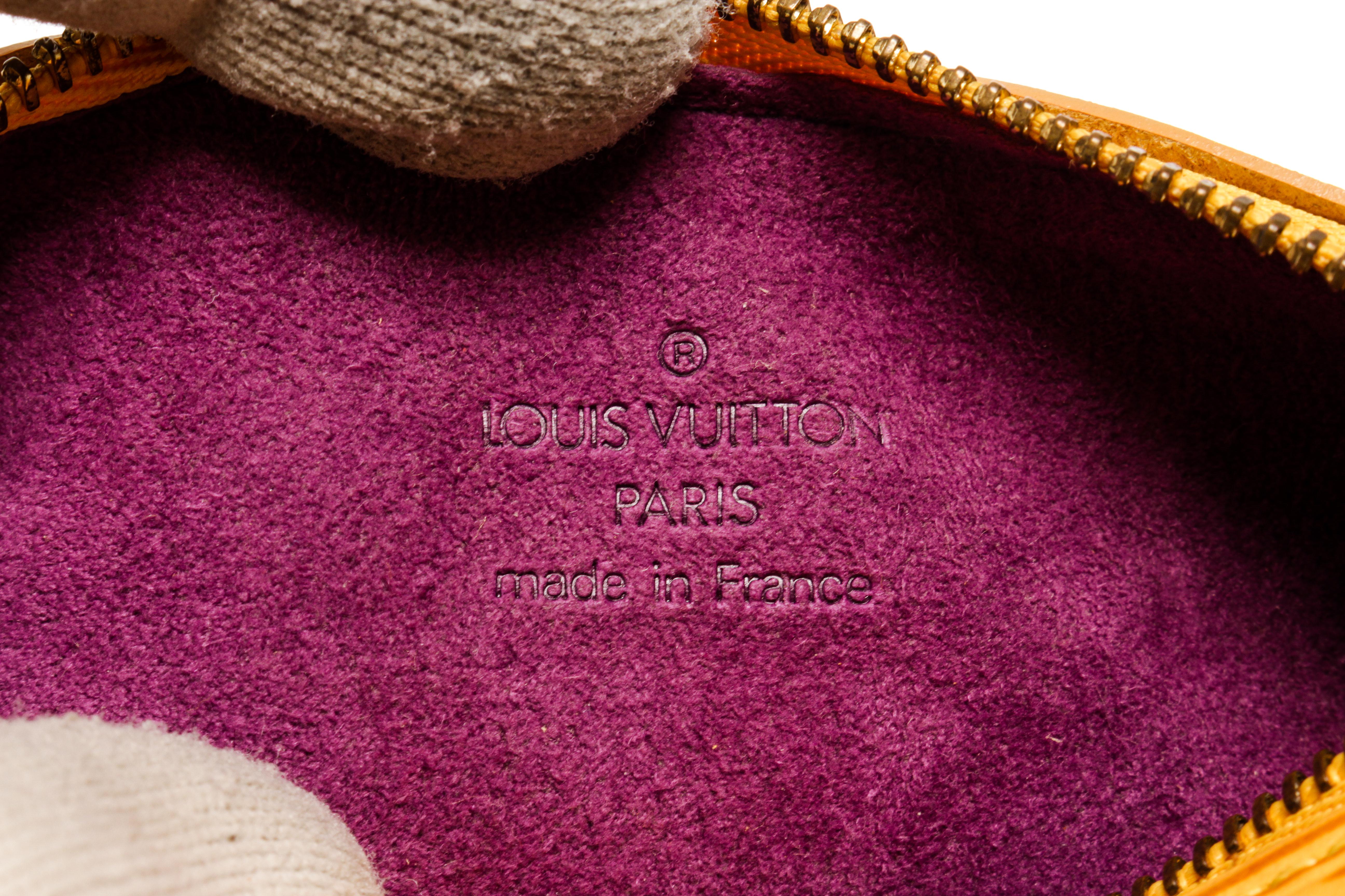 Louis Vuitton Yellow Epi Leather Mini Papillon Shoulder Bag 2