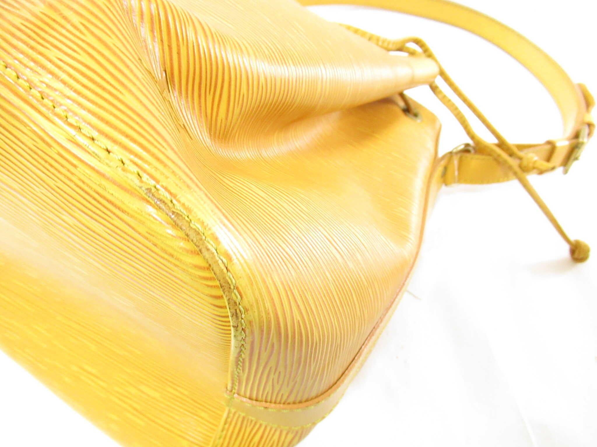Louis Vuitton Yellow Epi Leather Noe PM Bucket Bag 1