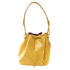 Vintage Louis Vuitton Yellow Epi Leather Noe PM Bucket Bag