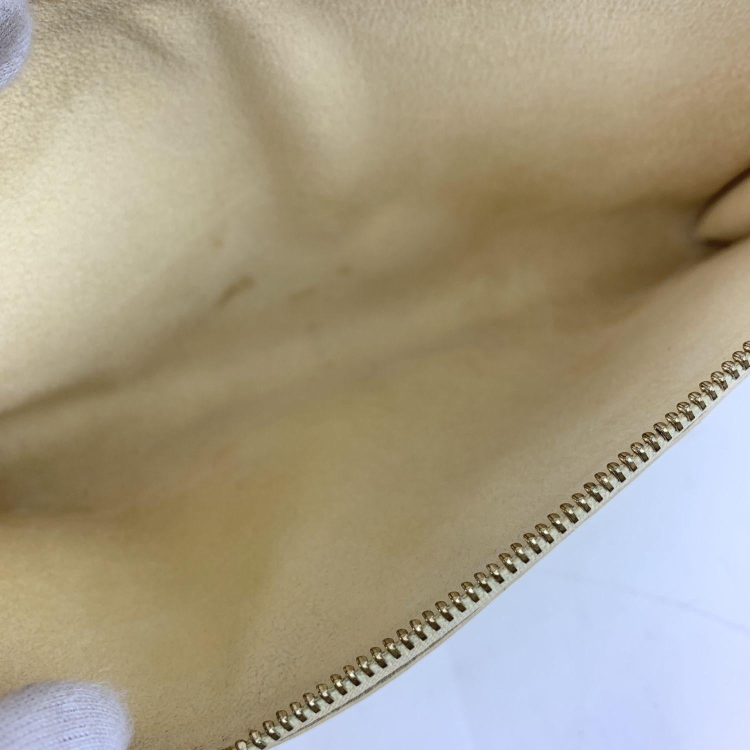 Louis Vuitton Yellow Epi Leather Pochette Accessoires 24 Shoulder Bag In Excellent Condition In Rome, Rome