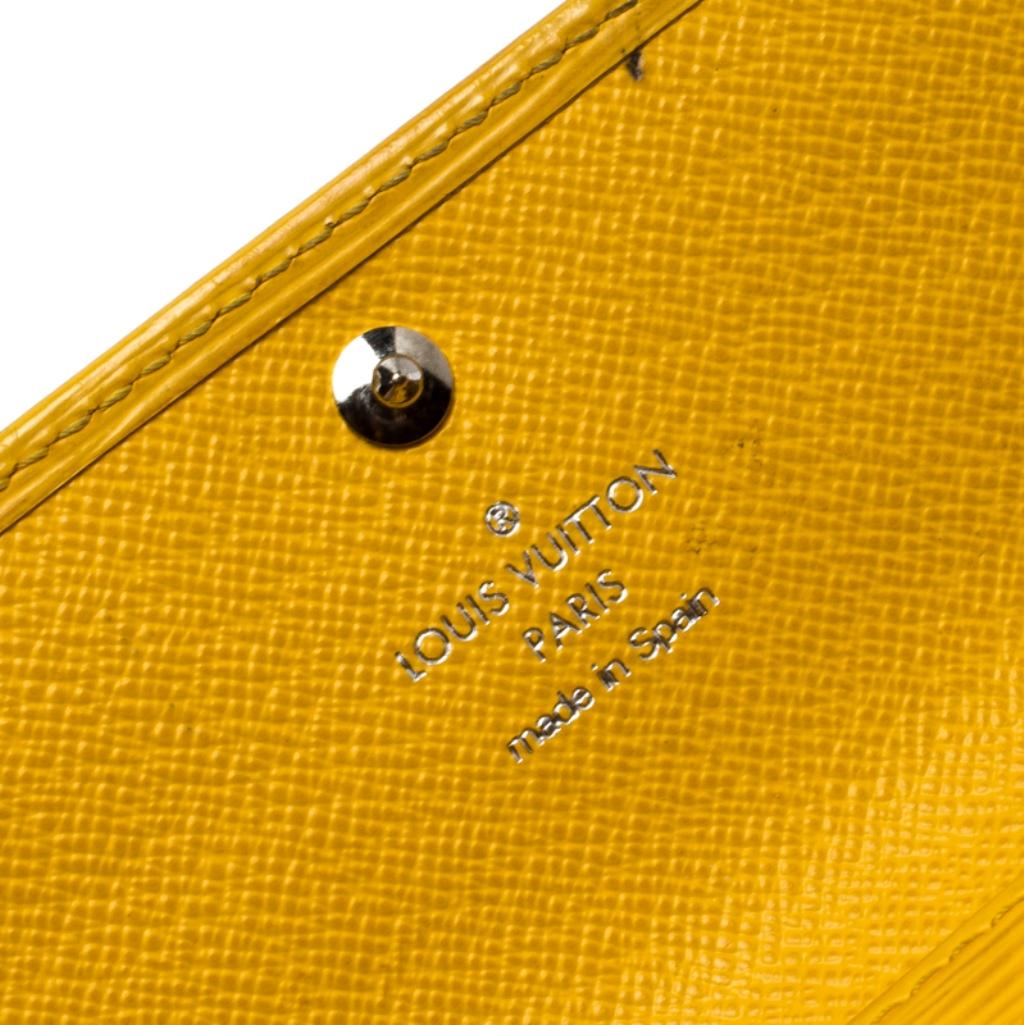 Louis Vuitton Yellow Epi Leather Sarah Wallet 5