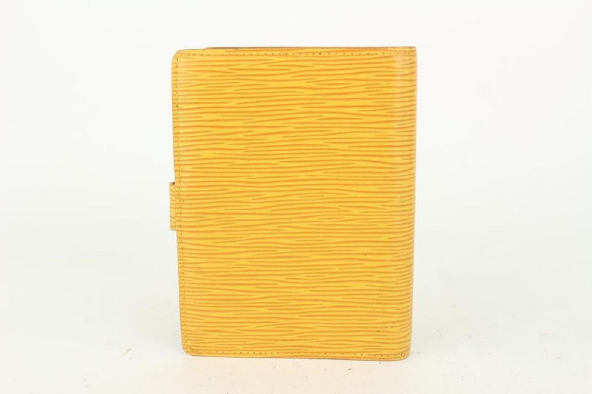 Louis Vuitton Yellow Epi Leather Small Ring Agenda PM 127lv728 2