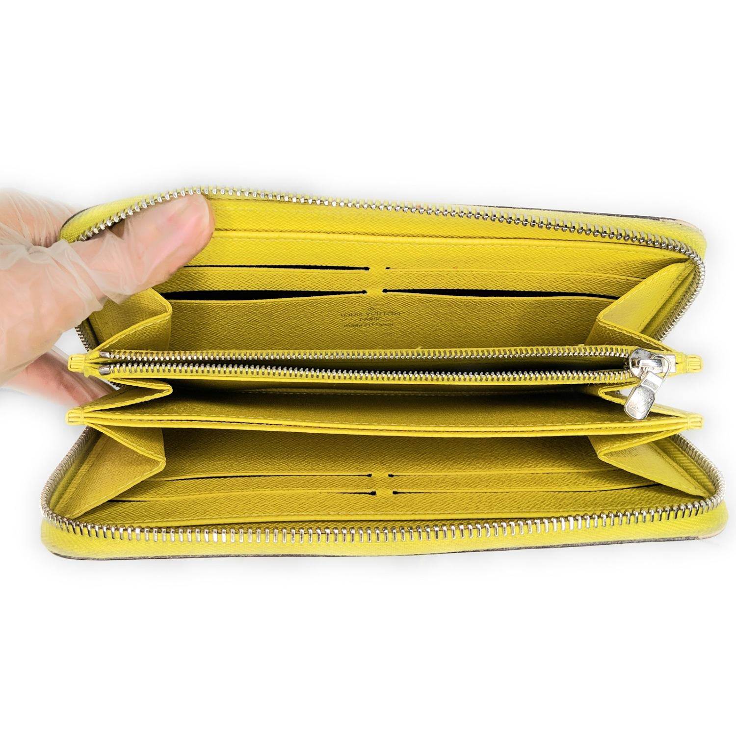 lv wallet yellow