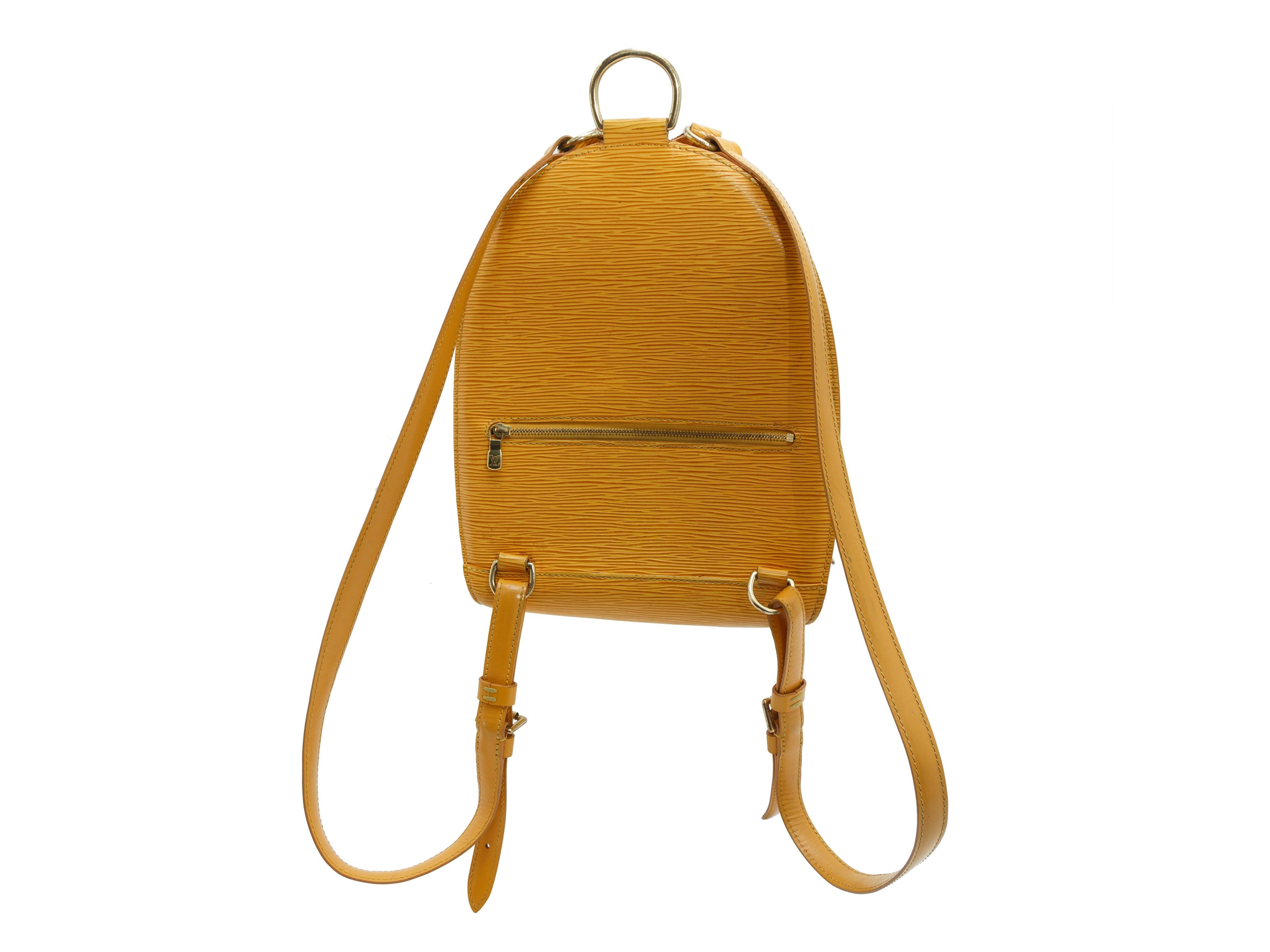 Women's Louis Vuitton Yellow Epi Mabillon Backpack