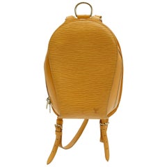 Louis Vuitton Yellow Epi Mabillon Backpack