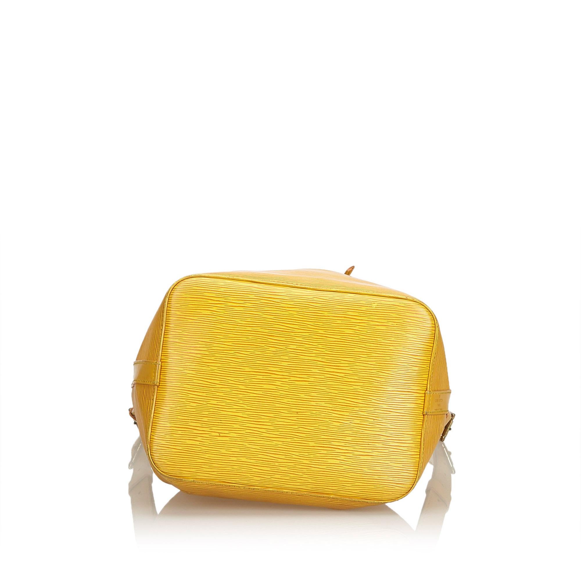 Women's Louis Vuitton Yellow Epi Petit Noe