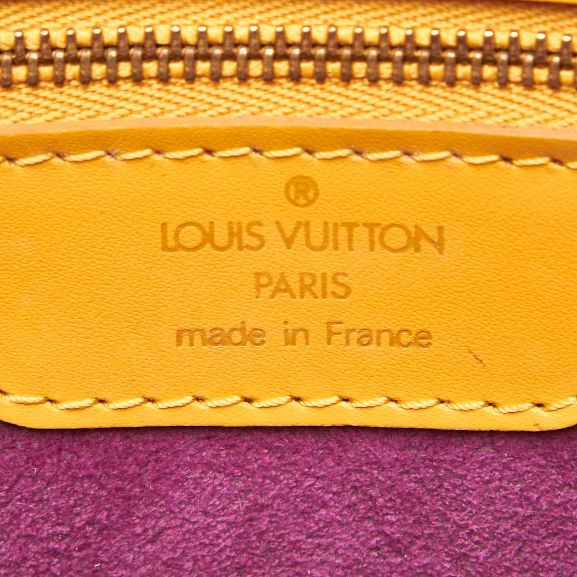 Louis Vuitton Yellow Epi Saint Jacques GM Long Strap For Sale 2