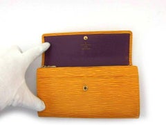 Louis Vuitton Yellow Epi Sarah Bifold 216459 Wallet
