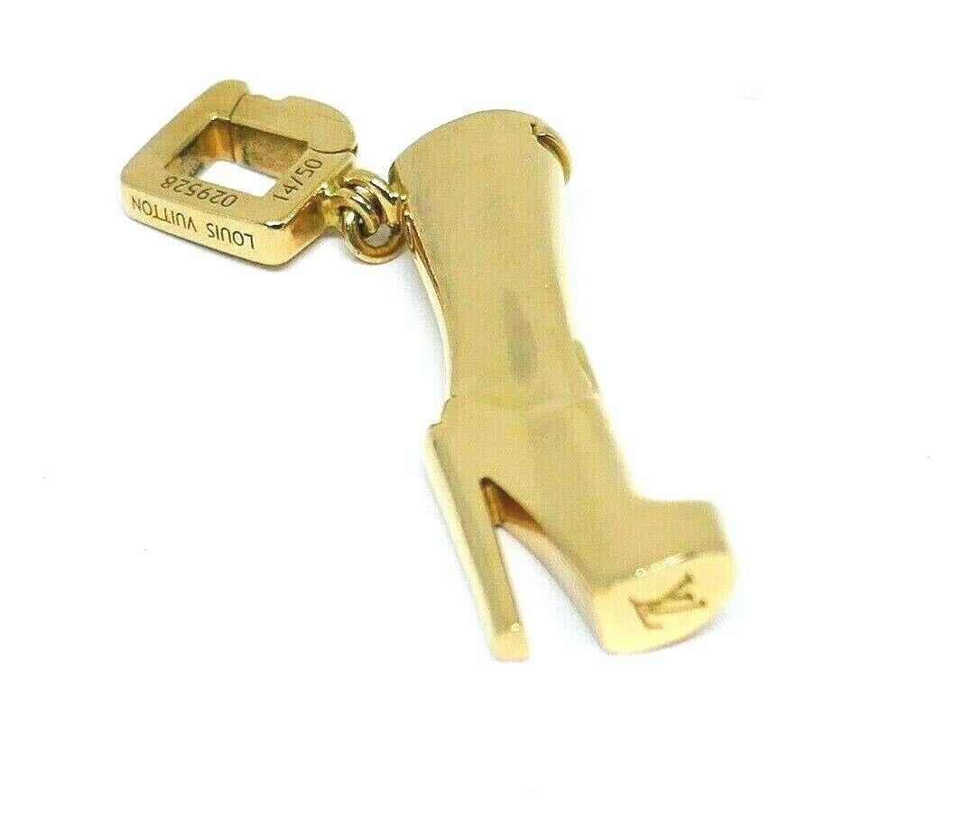 Louis Vuitton Yellow Gold High Heel Boot Charm In Excellent Condition In Beverly Hills, CA