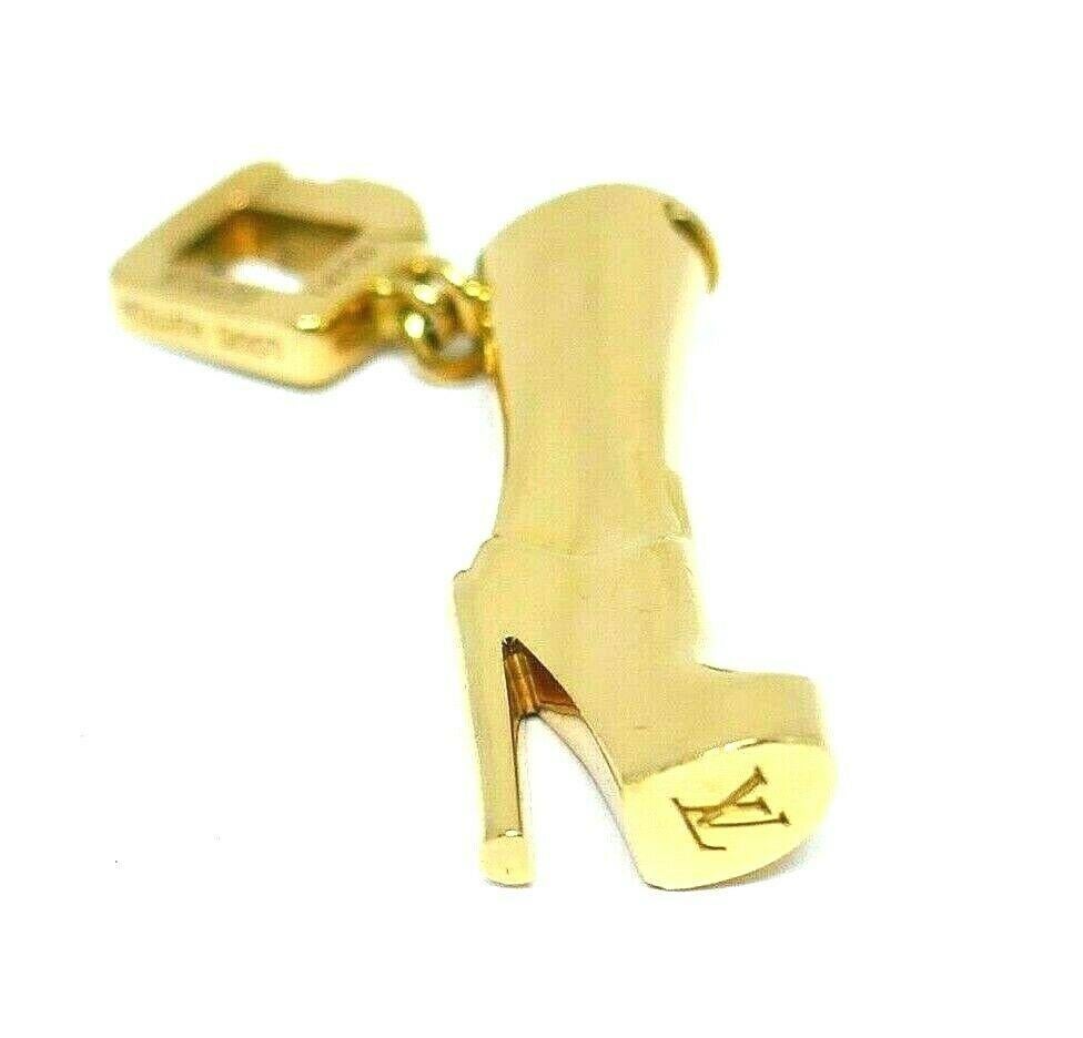 Women's or Men's Louis Vuitton Yellow Gold High Heel Boot Charm