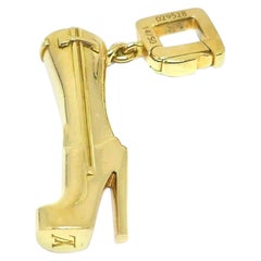 Louis Vuitton Yellow Gold High Heel Boot Charm