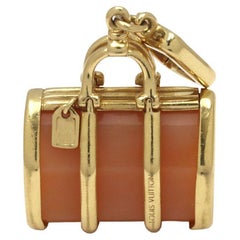 Louis Vuitton Gelbgold Rosenquarz Tasche Charme