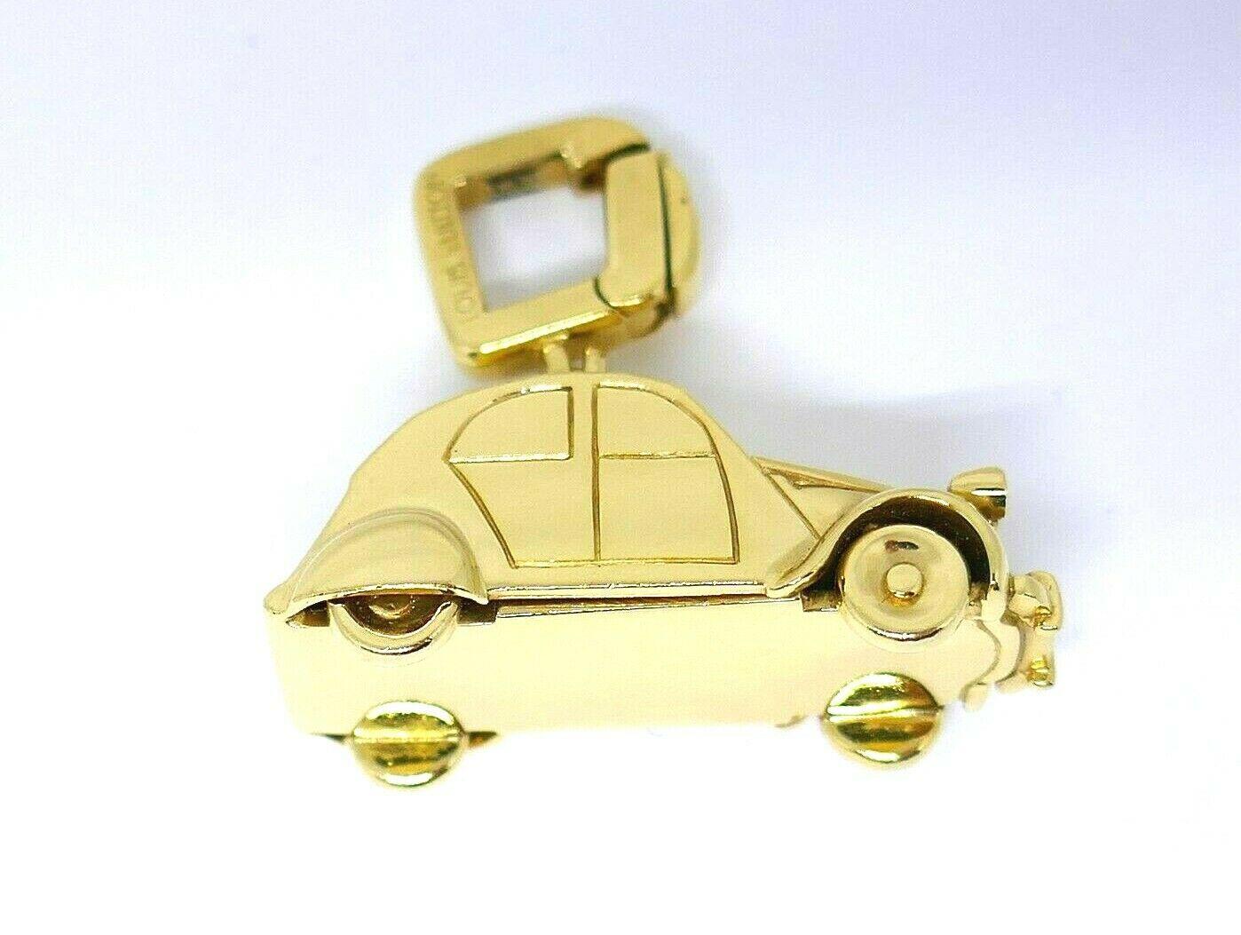 Women's or Men's Louis Vuitton Yellow Gold Vintage Car Charm