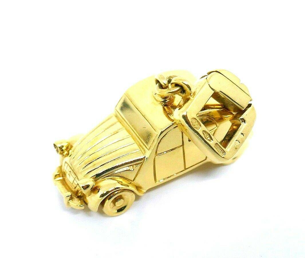 Louis Vuitton Yellow Gold Vintage Car Charm 3