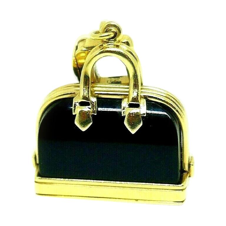 Louis Vuitton Yellow Gold Onyx Handbag Vintage Charm