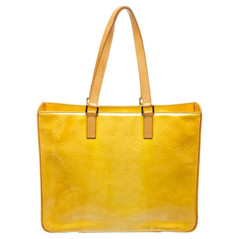 Louis Vuitton Yellow Houston Verni Tote Bag with vernis leather For