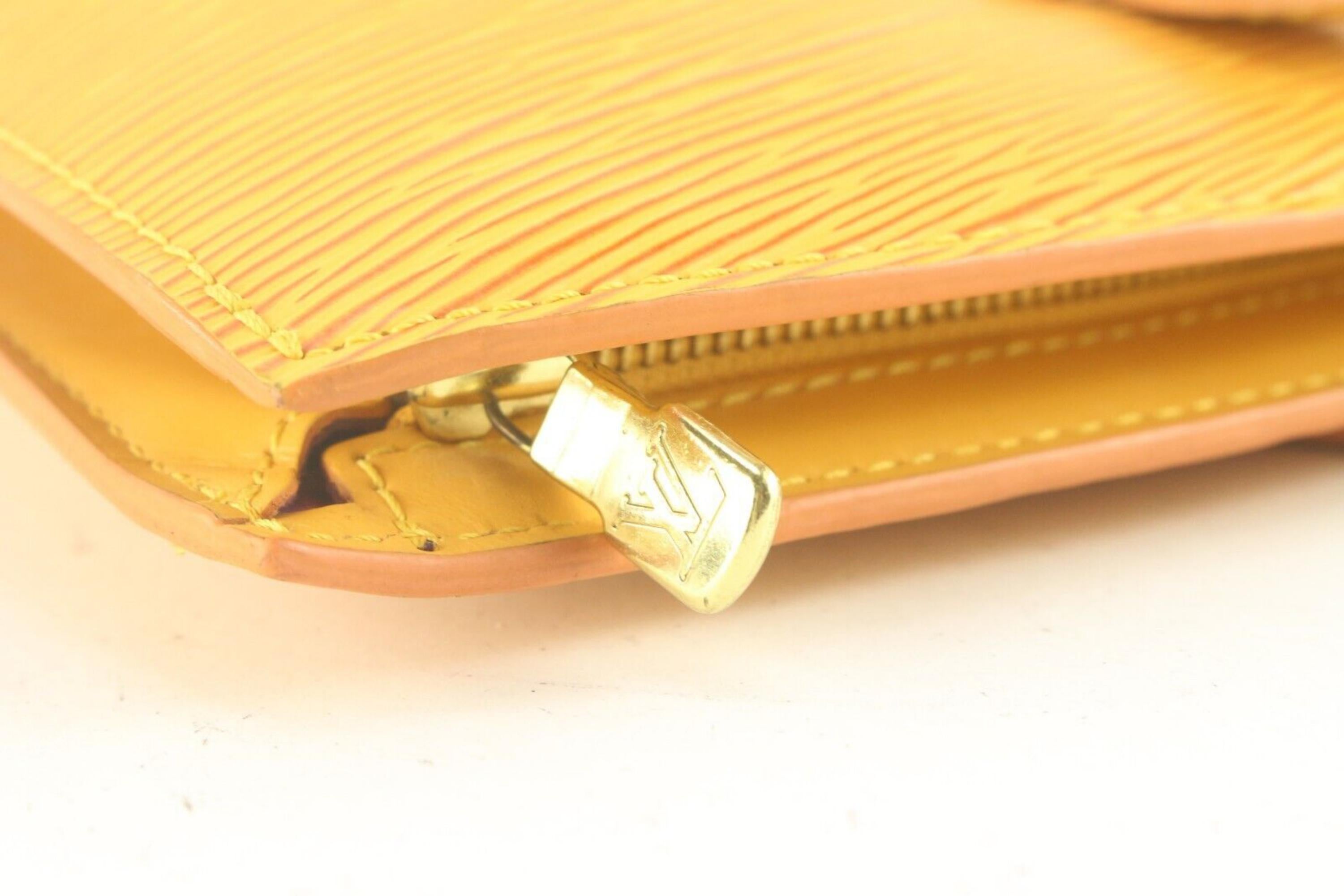 Louis Vuitton Epi Saint Jacques Tragetasche aus gelbem Leder 1LV717K im Angebot 5