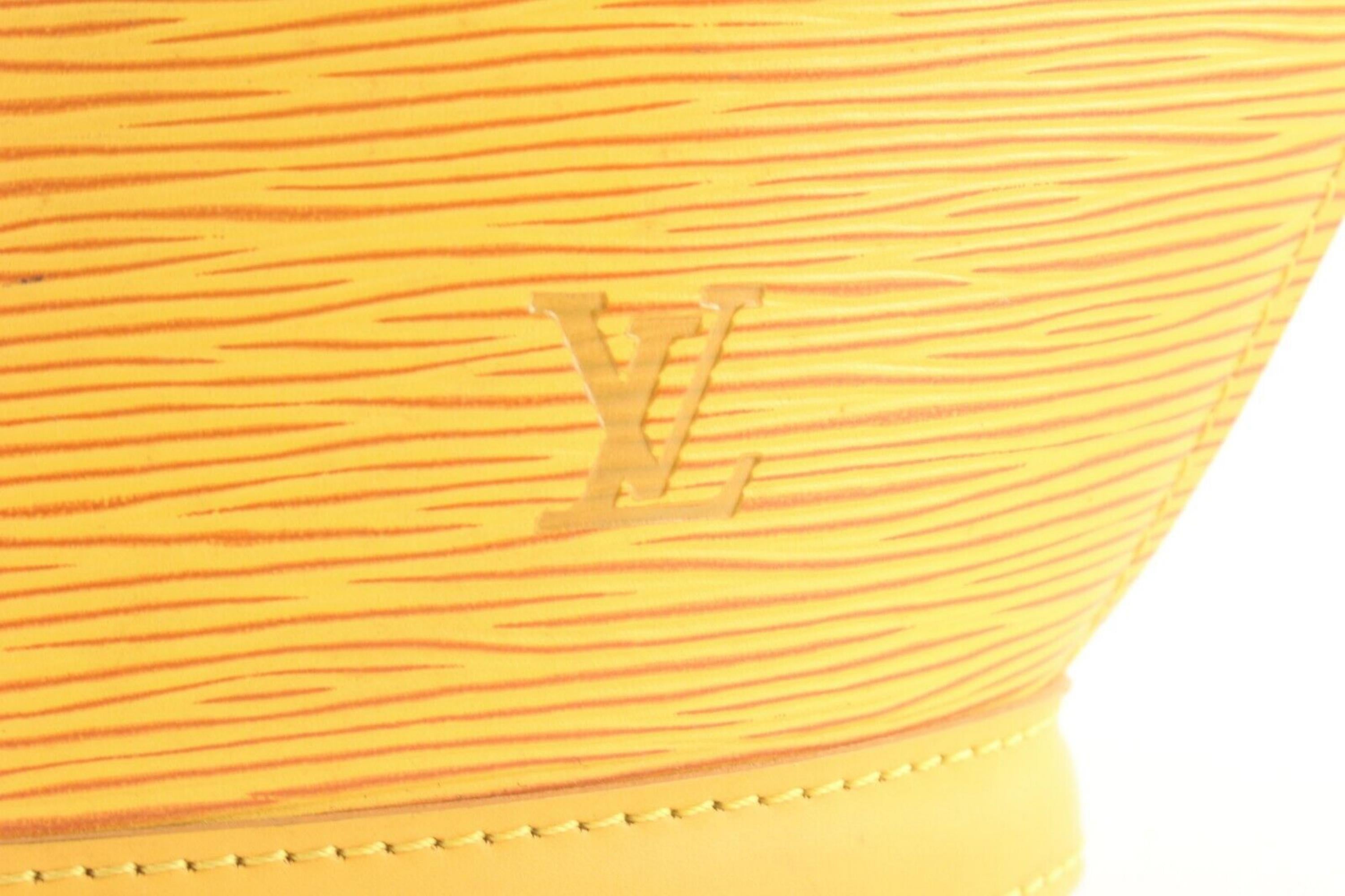 Louis Vuitton Epi Saint Jacques Tragetasche aus gelbem Leder 1LV717K im Angebot 6