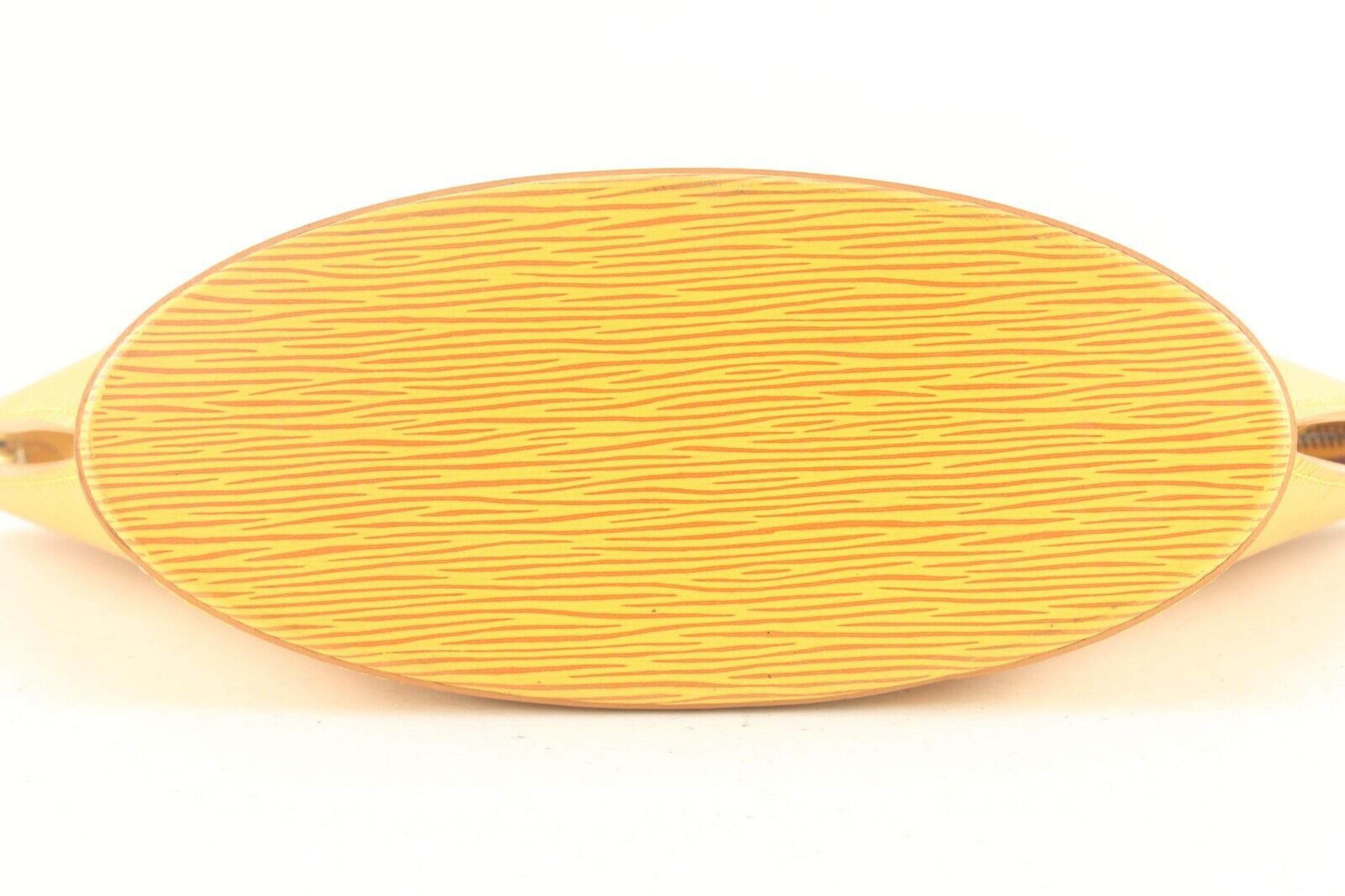 Louis Vuitton Fourre-tout Epi Saint Jacques en cuir jaune 1LV717K Bon état - En vente à Dix hills, NY