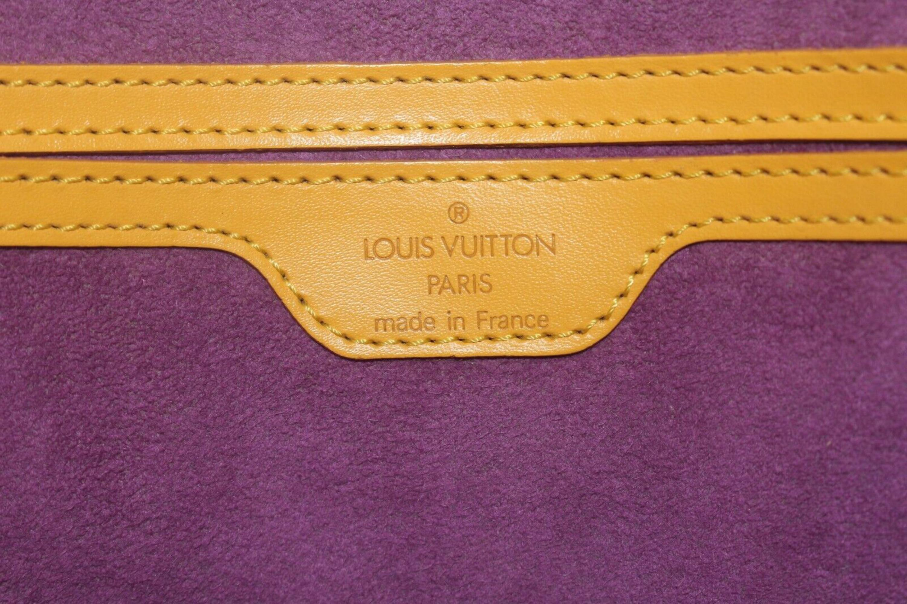 Louis Vuitton Fourre-tout Epi Saint Jacques en cuir jaune 1LV717K en vente 1