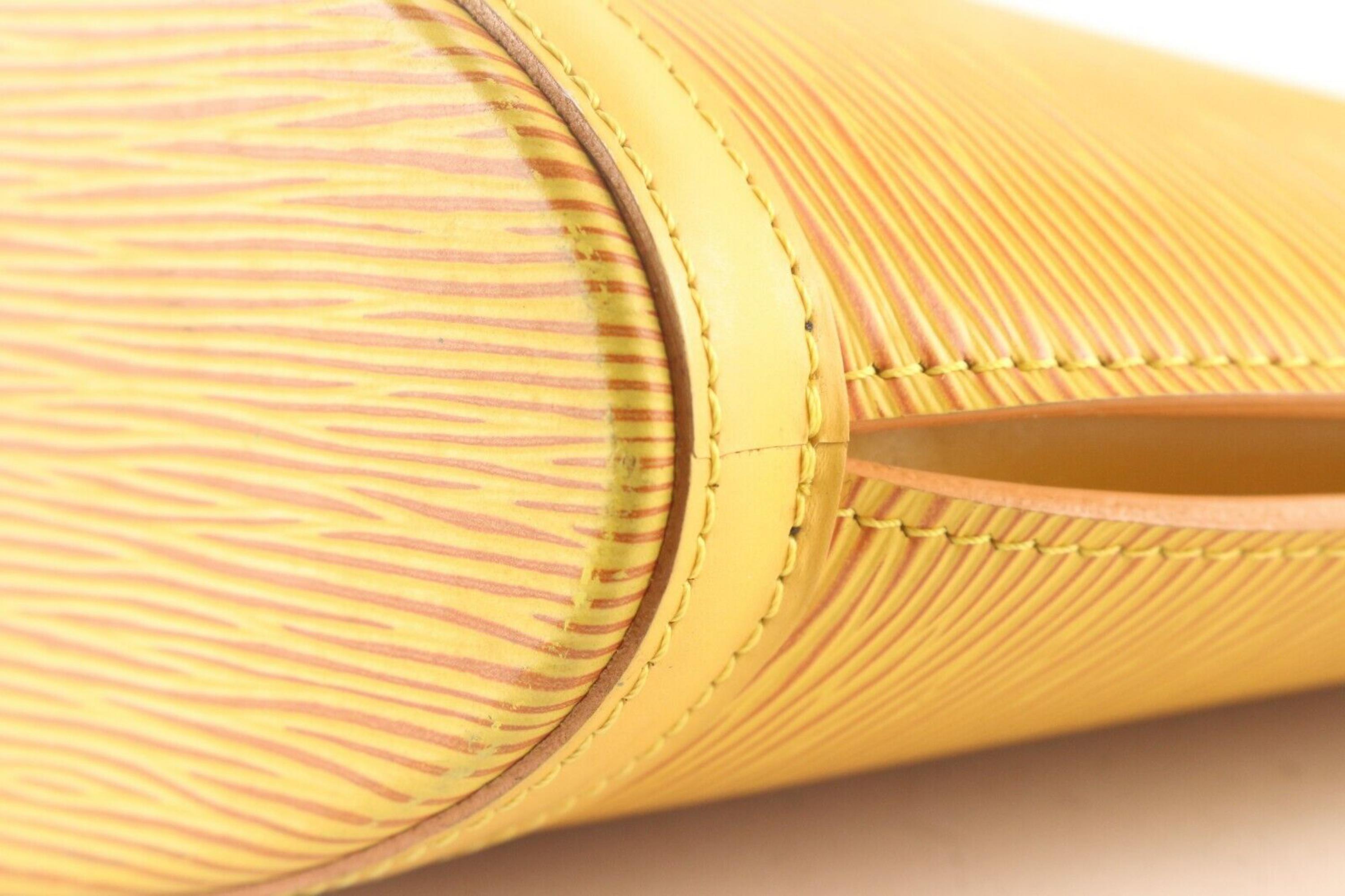 Louis Vuitton Epi Saint Jacques Tragetasche aus gelbem Leder 1LV717K im Angebot 3