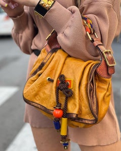 Louis Vuitton Yellow Leather Kalahari Paprika Limited Edition Bag
