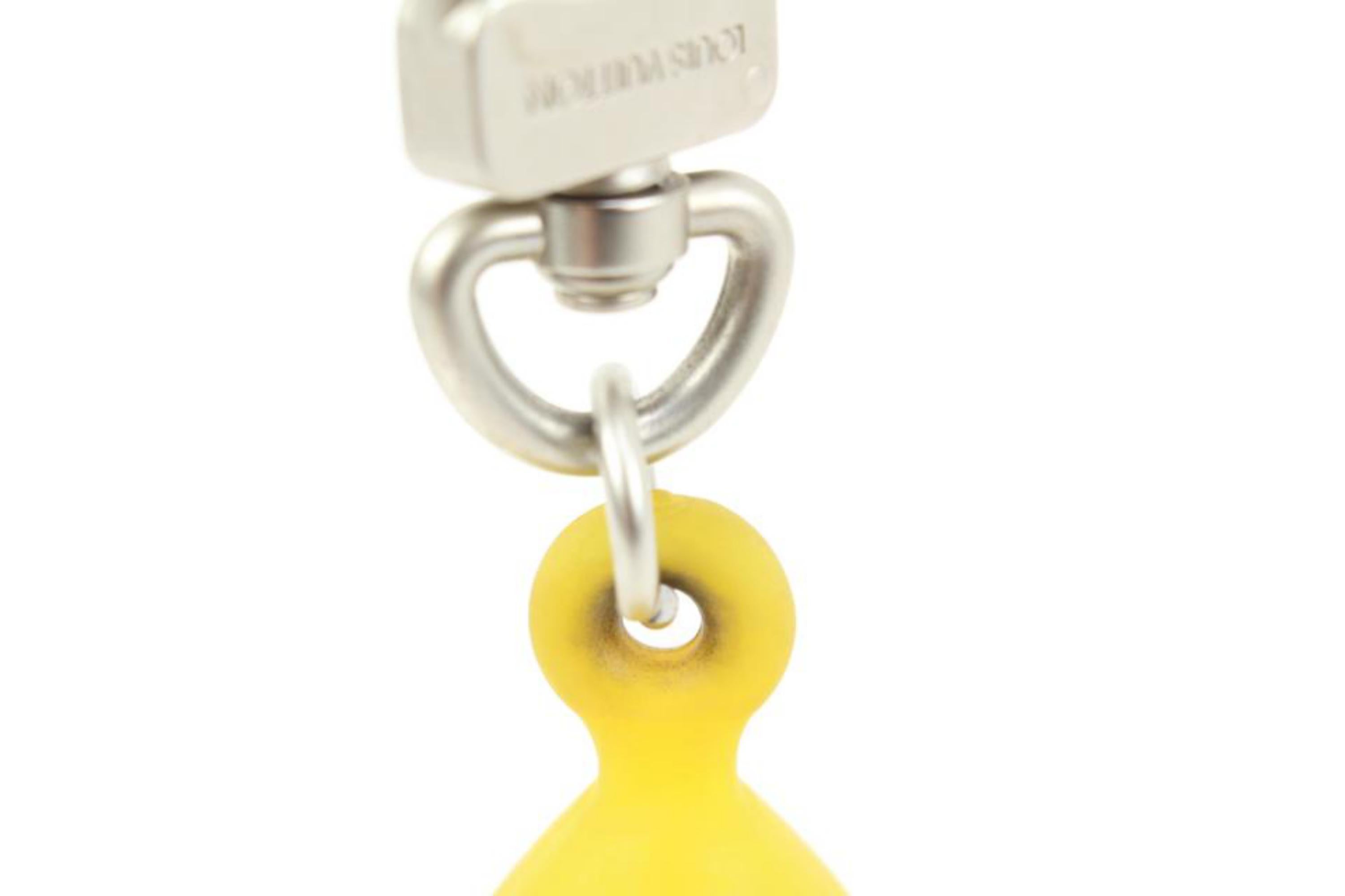 Louis Vuitton Yellow LV America's Cup Keychain Pendant Bag Charm 83lk422s For Sale 3