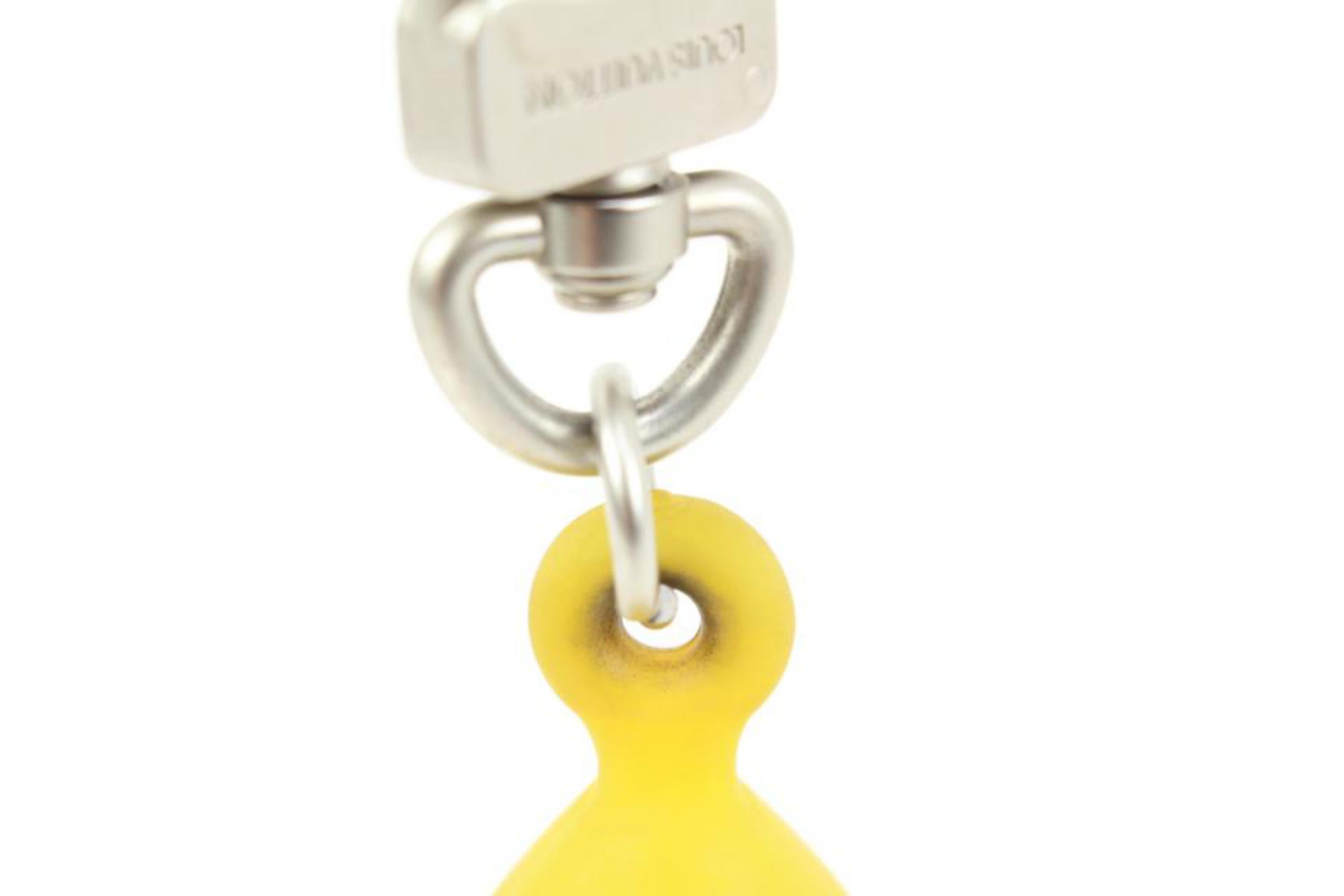 Louis Vuitton Yellow LV America's Cup Keychain Pendant Bag Charm 83lk422s 3