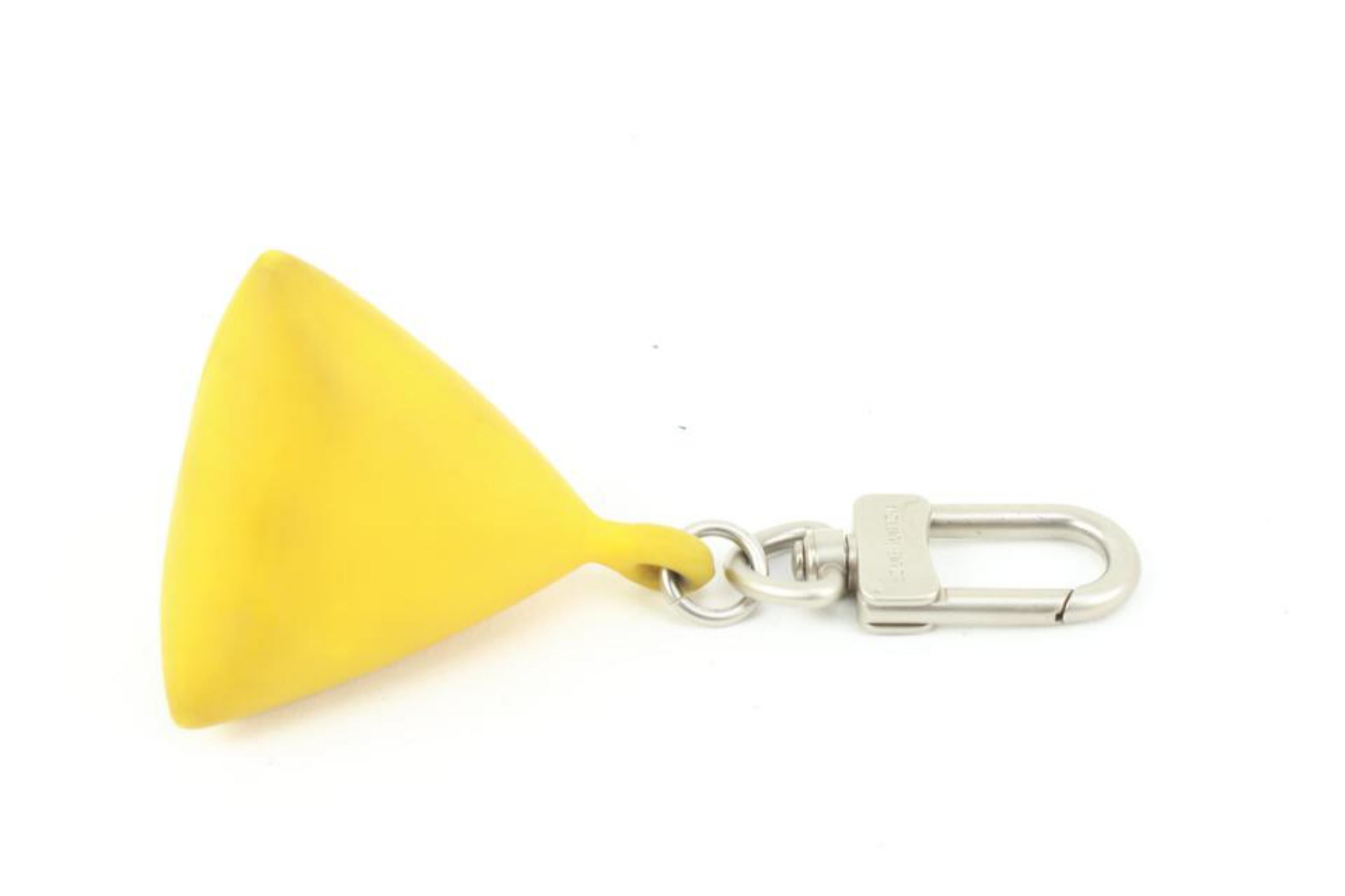 Louis Vuitton Yellow LV America's Cup Keychain Pendant Bag Charm 83lk422s For Sale 4