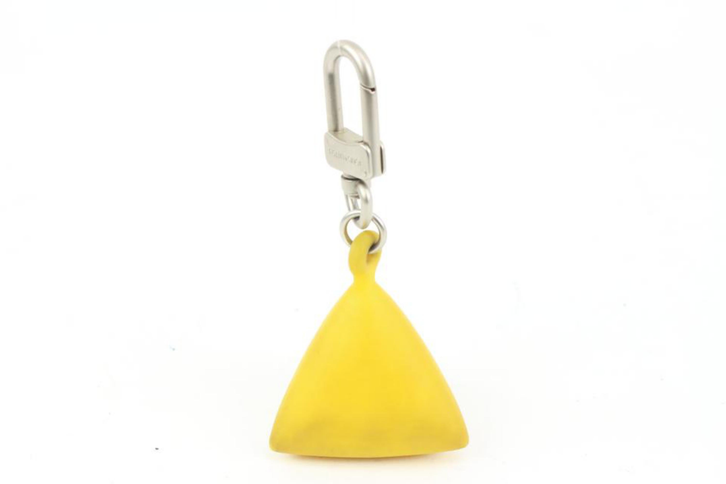 Louis Vuitton Yellow LV America's Cup Keychain Pendant Bag Charm 83lk422s For Sale 5