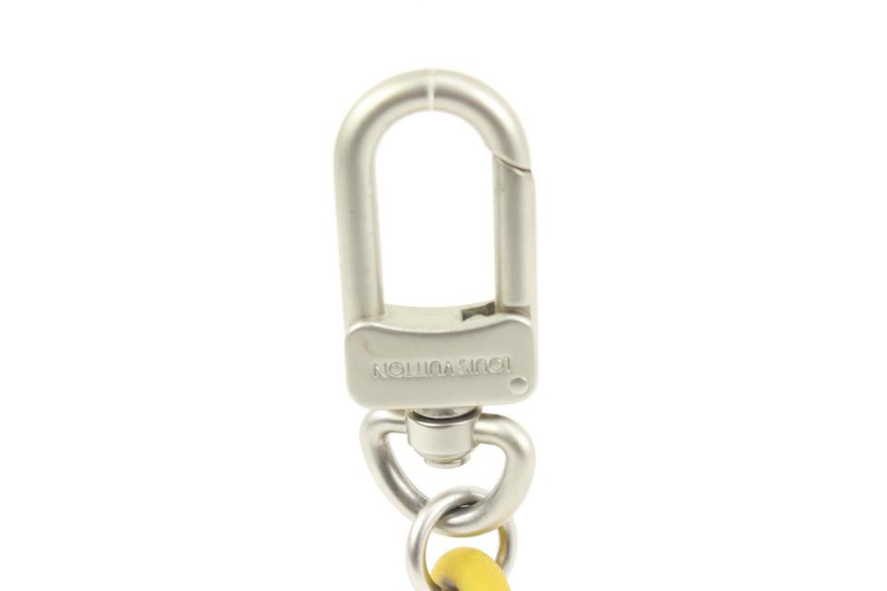 Louis Vuitton Yellow LV America's Cup Keychain Pendant Bag Charm 83lk422s For Sale 1