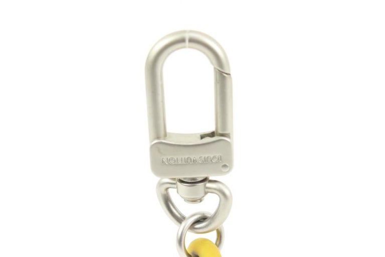 Louis Vuitton Yellow LV America's Cup Keychain Pendant Bag Charm  83lk422s