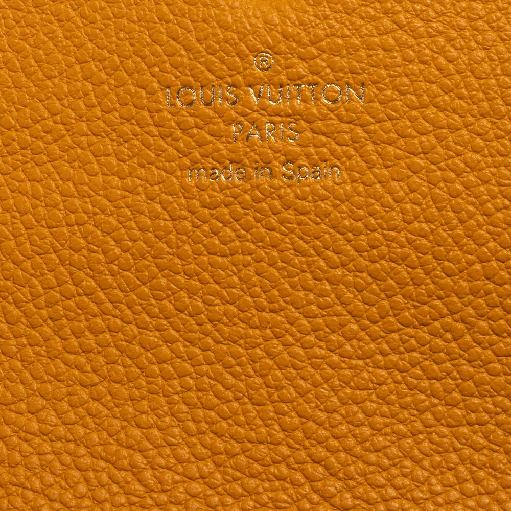 Women's Louis Vuitton Yellow Monogram Empreinte Leather Curieuse Long Wallet
