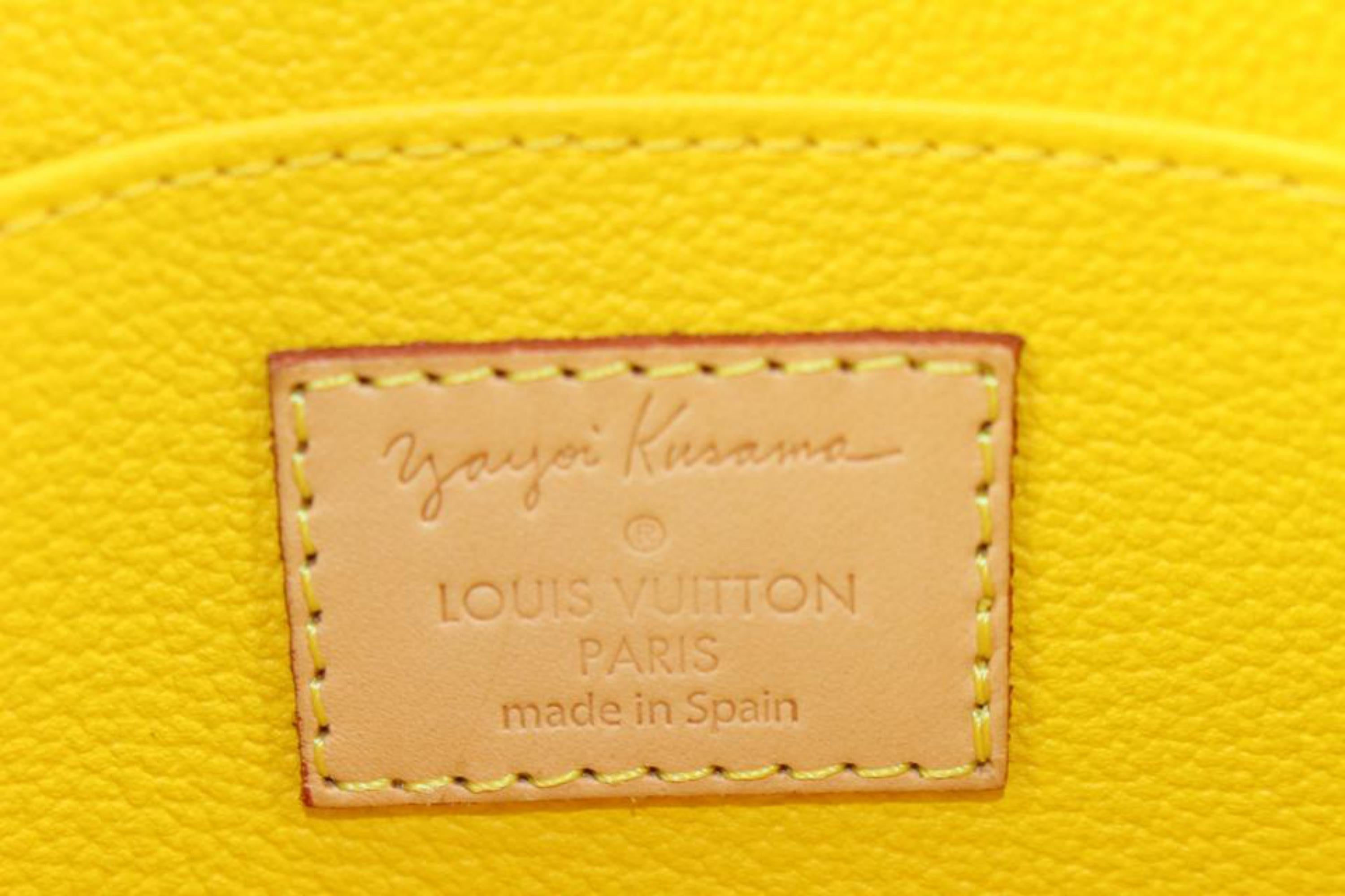 Louis Vuitton Yellow Monogram Kusama Pumpkin Dots Cosmetic Pouch 66lz718s 1