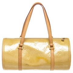 Louis Vuitton Yellow Monogram Vernis Bedford Handbag with vernis leather