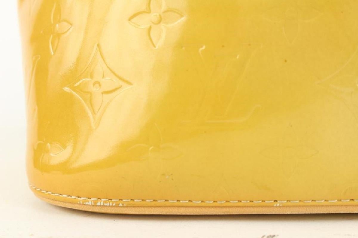 Louis Vuitton Yellow Monogram Vernis Houston Zip Tote bag 23lv104A 5