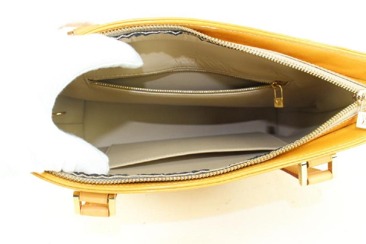 Louis Vuitton Yellow Monogram Vernis Houston Zip Tote bag 23lv104A 6