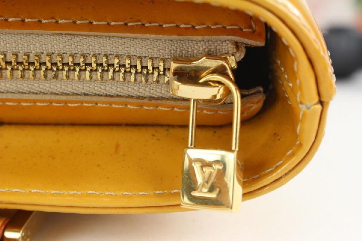 Louis Vuitton Yellow Monogram Vernis Houston Zip Tote bag 23lv104A 2