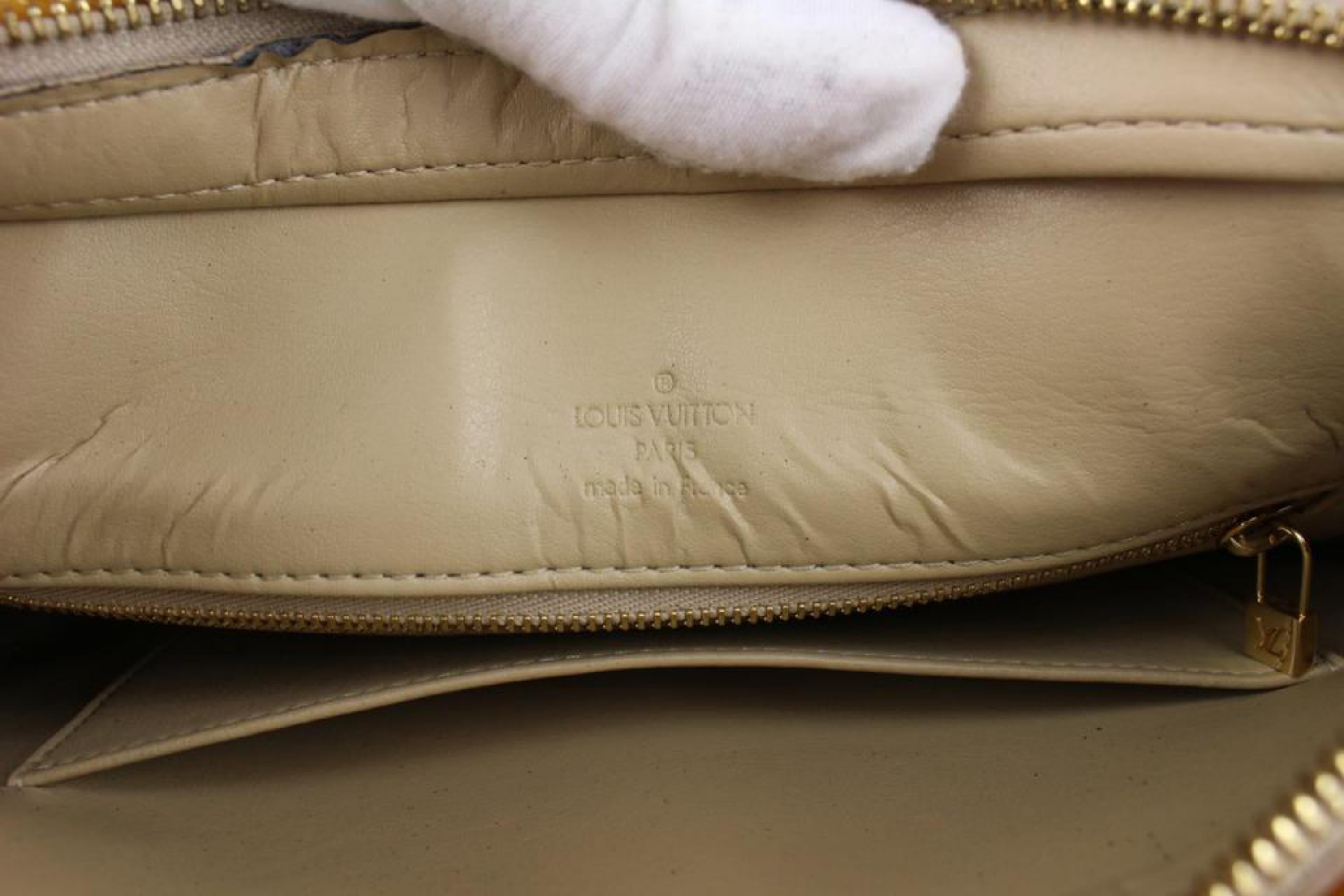 Louis Vuitton Yellow Monogram Vernis Houston Zip Tote bag 23lv104A 2