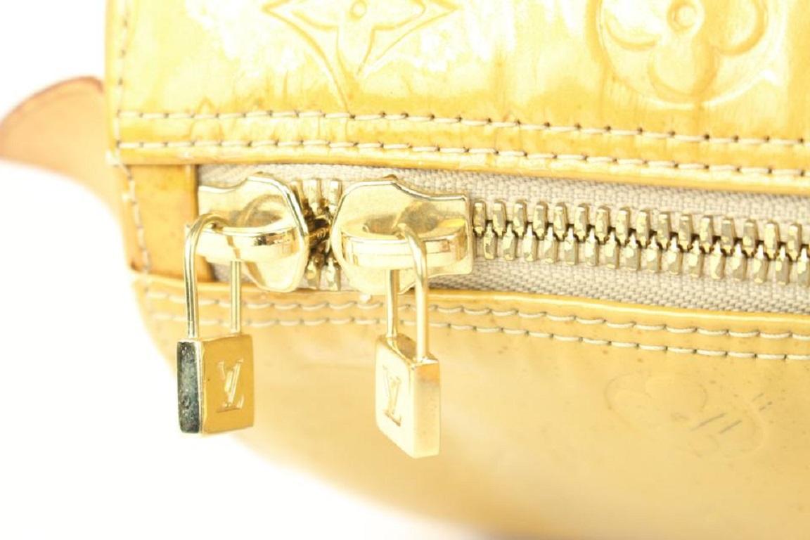 Louis Vuitton Yellow Monogram Vernis Mercer Duffle Bag 107lv40 3