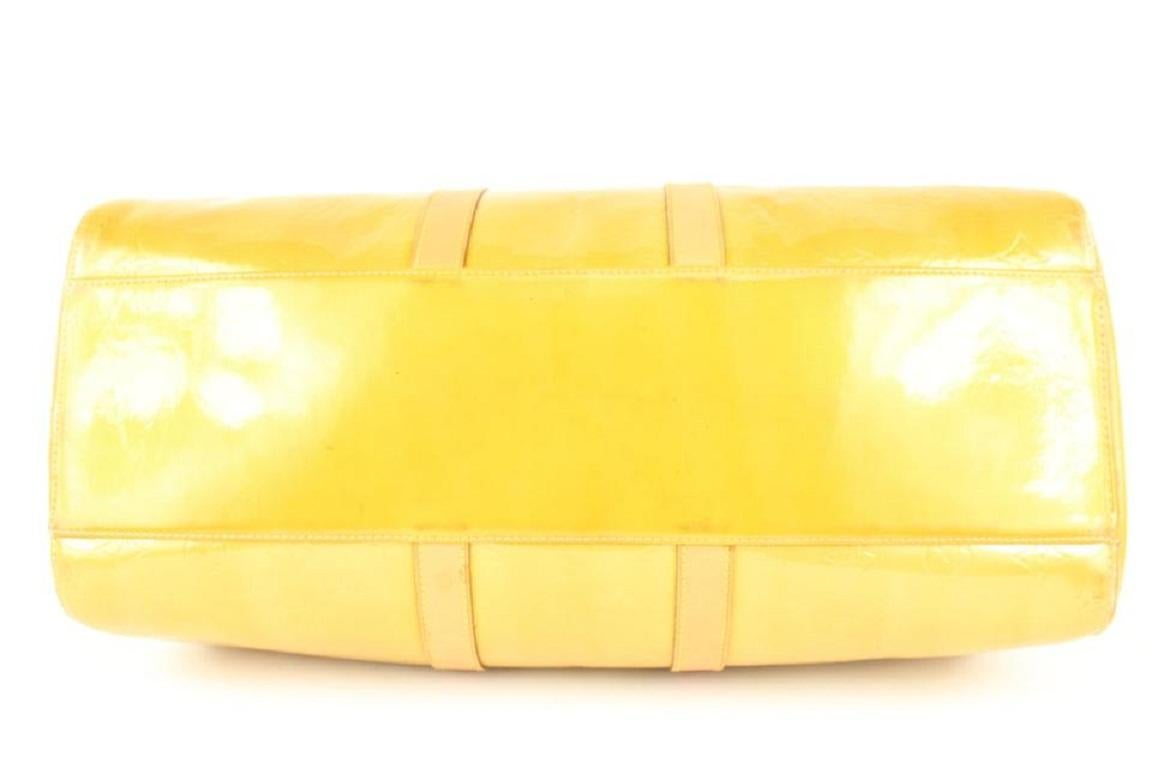 Louis Vuitton Yellow Monogram Vernis Mercer Duffle Bag 107lv40 1