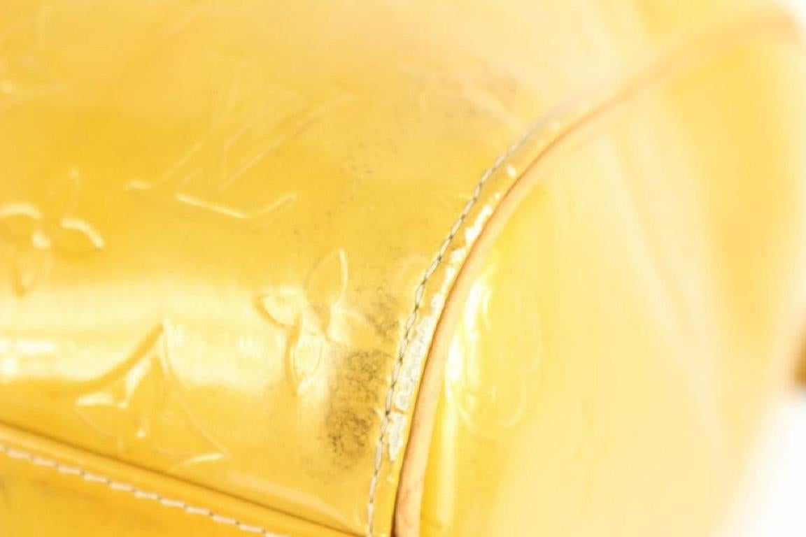 Louis Vuitton Yellow Monogram Vernis Mercer Duffle Bag 107lv40 2