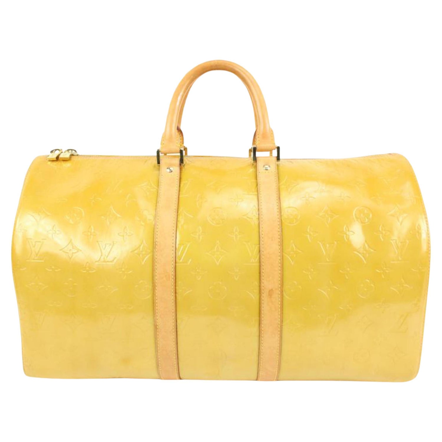 Louis Vuitton® Keepall Bandoulière 50 Neon Yellow. Size in 2023