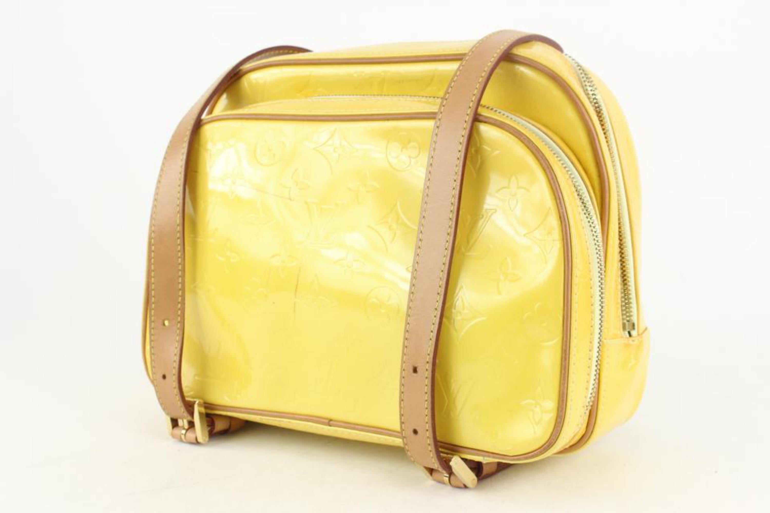 Louis Vuitton Yellow Monogram Vernis Murray Mini Backpack 11LV1103 6