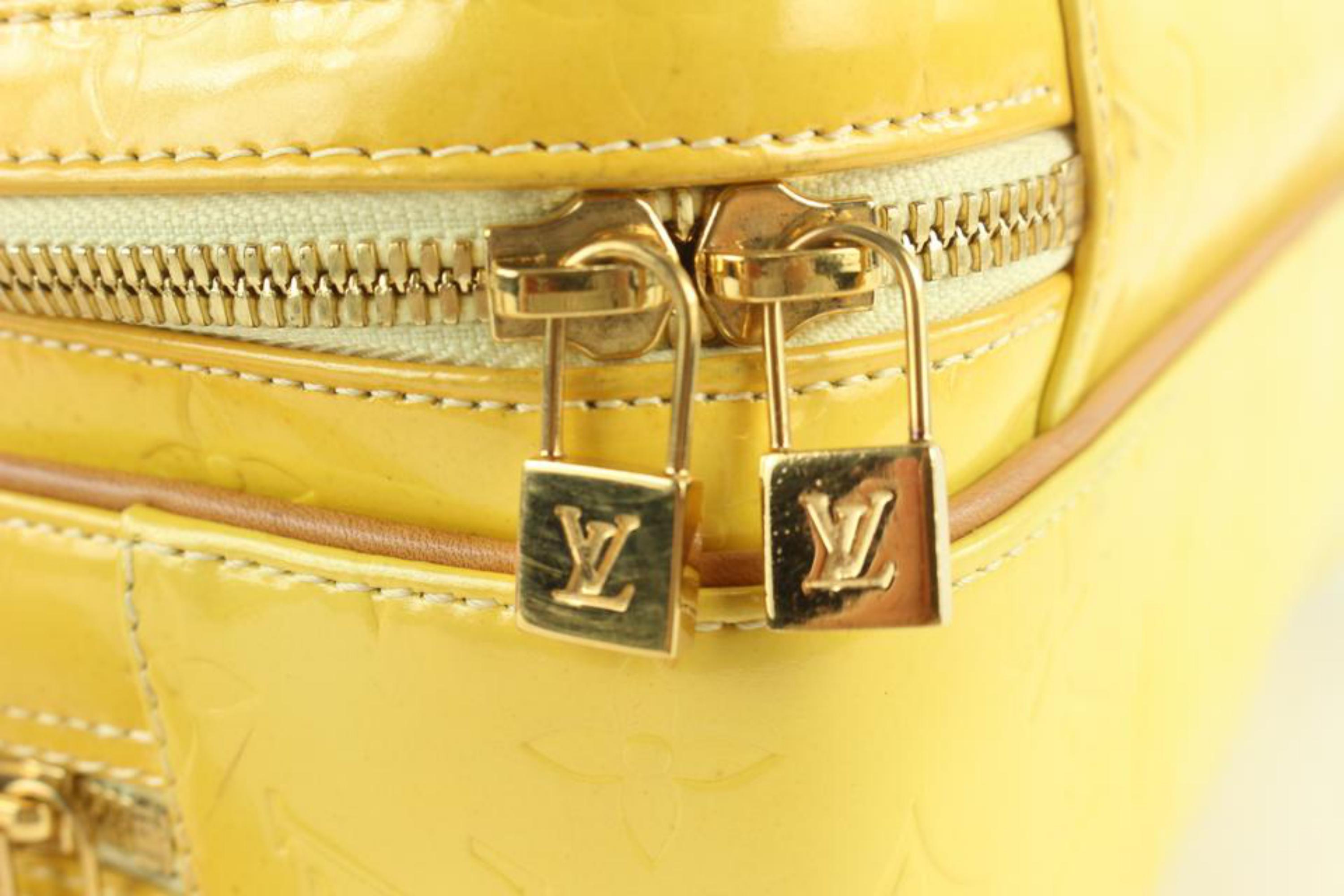 Louis Vuitton Yellow Monogram Vernis Murray Mini Backpack 11LV1103 1