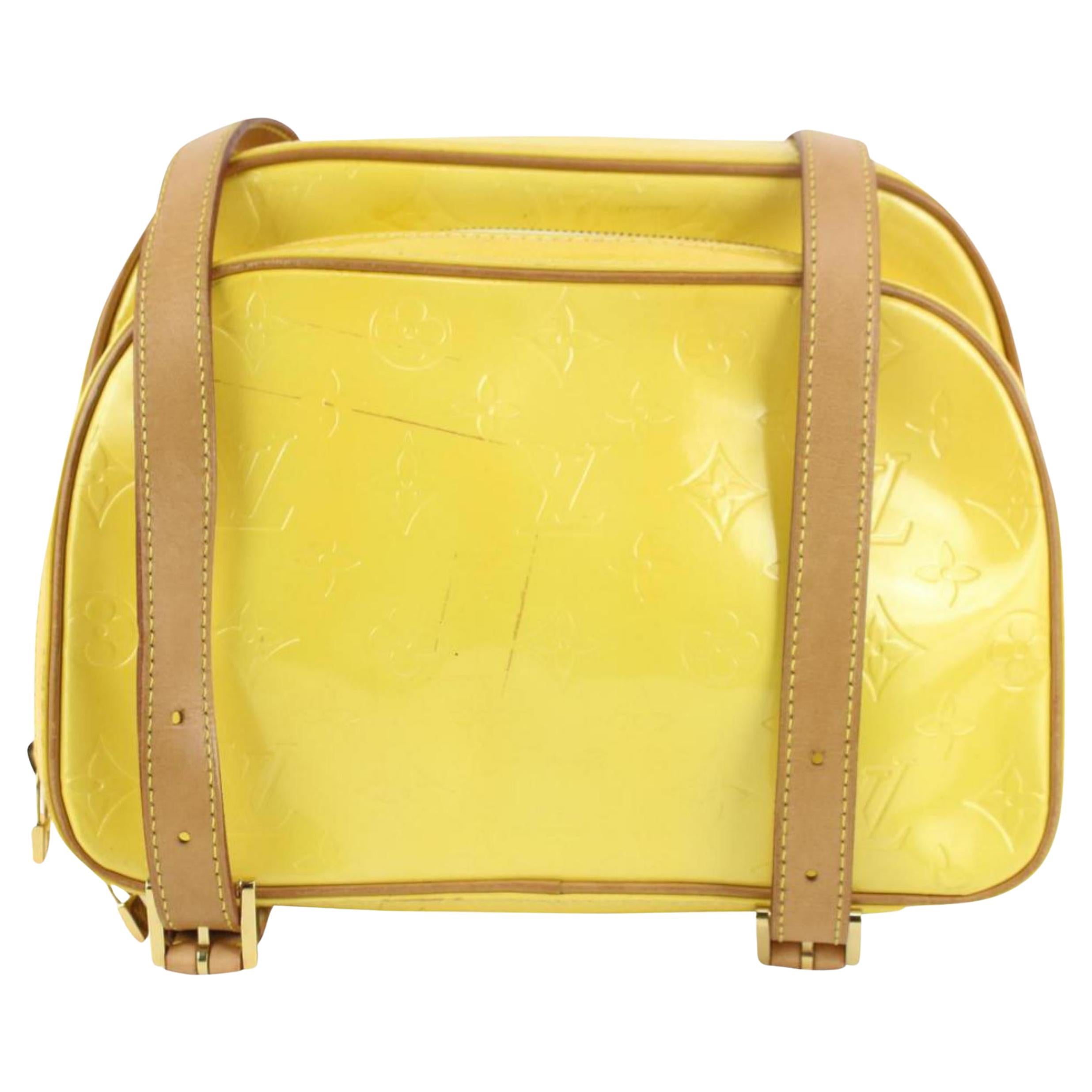 Louis Vuitton Yellow Monogram Vernis Murray Mini Backpack 11LV1103
