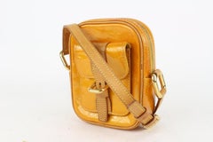Louis Vuitton Yellow-Orange Monogram Vernis Christie PM Mini Crossbody Bag