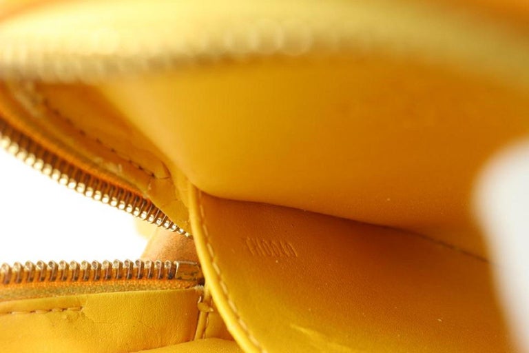 Louis Vuitton Yellow-Orange Monogram Vernis Christie PM Mini Crossbody Bag  For Sale at 1stDibs