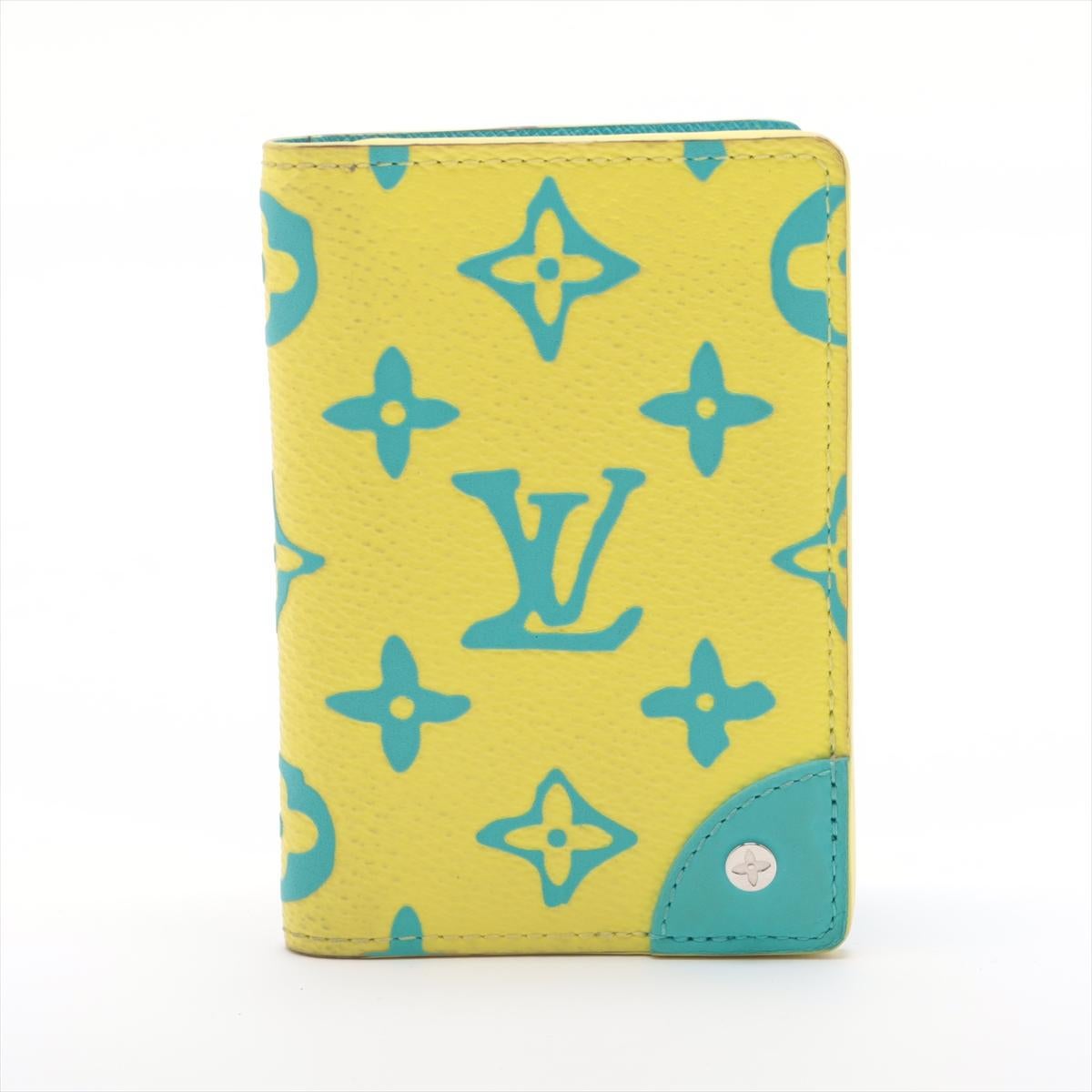 The Louis Vuitton Yellow Playground Monogram Pocket Organizer Case is a vibrant and playful accessory that infuses a pop of color into the iconic monogram design. Crafted with meticulous attention to detail, the pocket organizer features the classic