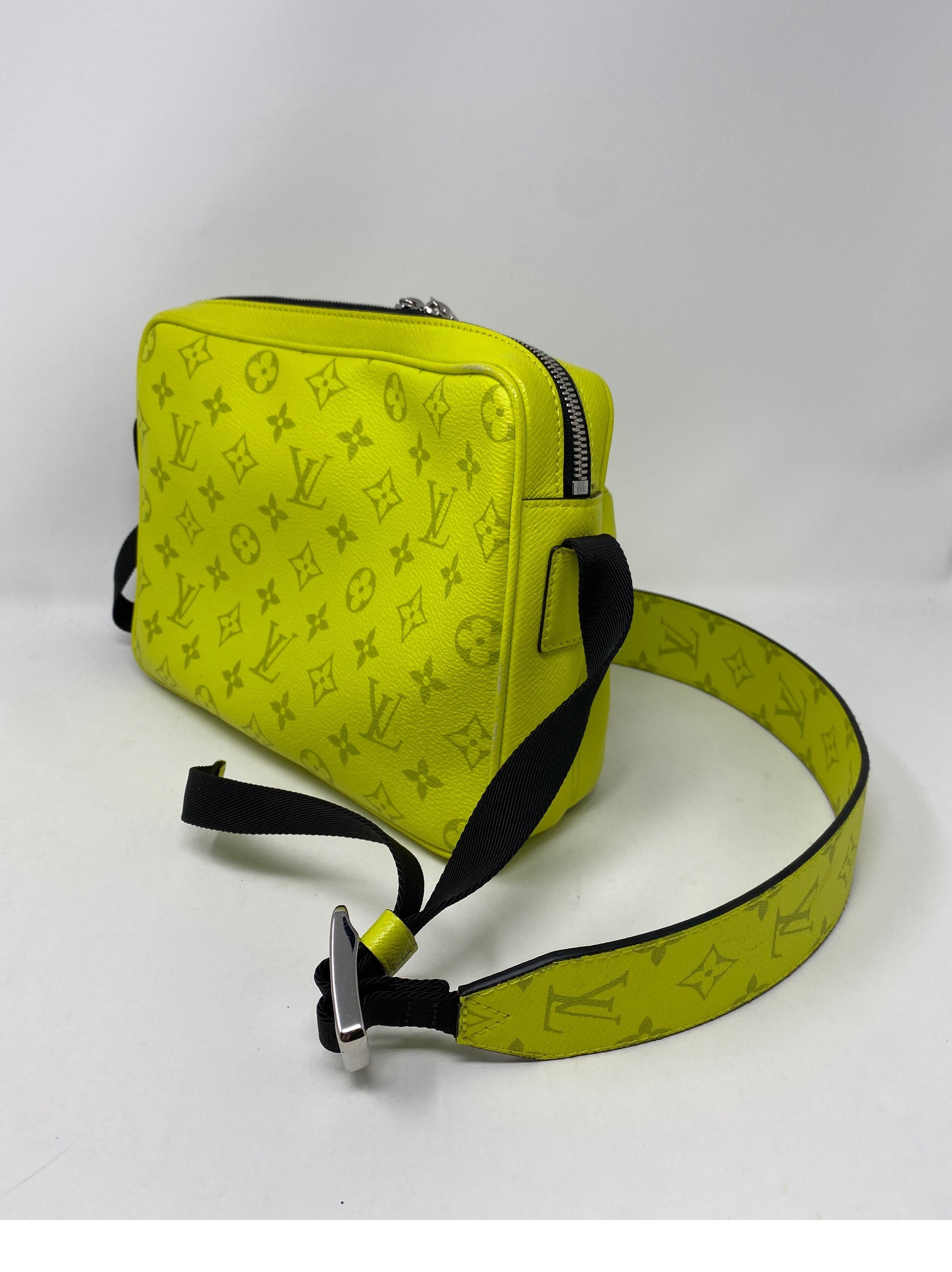 Women's or Men's Louis Vuitton Yellow Taigarama Monogram Outdoor Bag